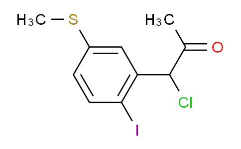 CAS No. 1806573-35-2, 1-Chloro-1-(2-iodo-5-(methylthio)phenyl)propan-2-one