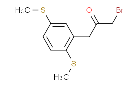 CAS No. 1806565-68-3, 1-(2,5-Bis(methylthio)phenyl)-3-bromopropan-2-one