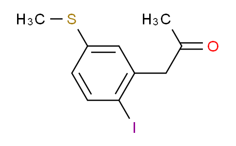 CAS No. 1805713-33-0, 1-(2-Iodo-5-(methylthio)phenyl)propan-2-one