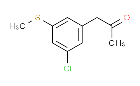 CAS No. 1779994-33-0, 1-(3-Chloro-5-(methylthio)phenyl)propan-2-one