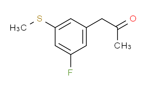 CAS No. 1805854-31-2, 1-(3-Fluoro-5-(methylthio)phenyl)propan-2-one