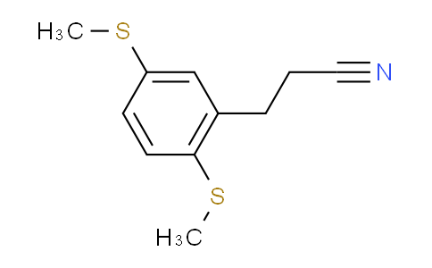 CAS No. 1803860-45-8, (2,5-Bis(methylthio)phenyl)propanenitrile