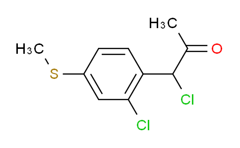 CAS No. 1806591-12-7, 1-Chloro-1-(2-chloro-4-(methylthio)phenyl)propan-2-one