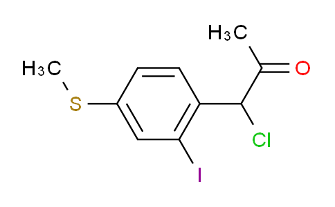 CAS No. 1806700-50-4, 1-Chloro-1-(2-iodo-4-(methylthio)phenyl)propan-2-one
