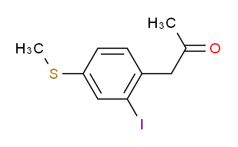 CAS No. 1805908-08-0, 1-(2-Iodo-4-(methylthio)phenyl)propan-2-one