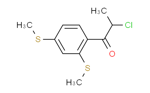 CAS No. 1806357-58-3, 1-(2,4-Bis(methylthio)phenyl)-2-chloropropan-1-one