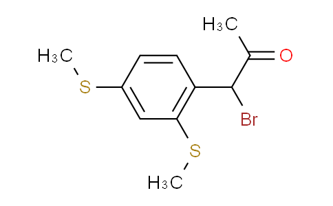 CAS No. 1804221-56-4, 1-(2,4-Bis(methylthio)phenyl)-1-bromopropan-2-one