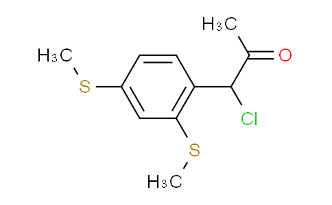 CAS No. 1807080-48-3, 1-(2,4-Bis(methylthio)phenyl)-1-chloropropan-2-one