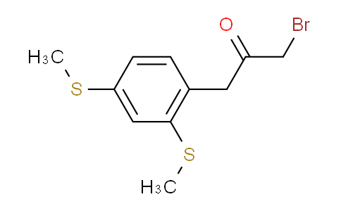 CAS No. 1804221-61-1, 1-(2,4-Bis(methylthio)phenyl)-3-bromopropan-2-one