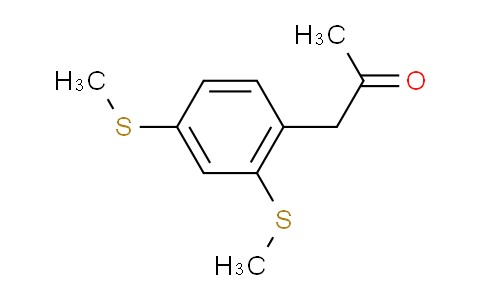 CAS No. 1781820-75-4, 1-(2,4-Bis(methylthio)phenyl)propan-2-one