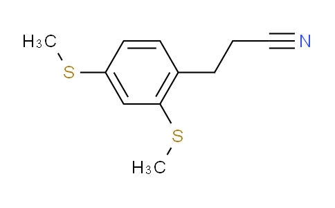 MC748638 | 1806432-78-9 | (2,4-Bis(methylthio)phenyl)propanenitrile
