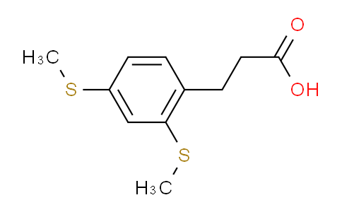 CAS No. 1807044-97-8, (2,4-Bis(methylthio)phenyl)propanoic acid