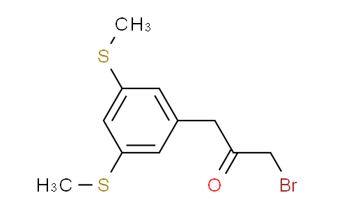 CAS No. 1806540-10-2, 1-(3,5-Bis(methylthio)phenyl)-3-bromopropan-2-one