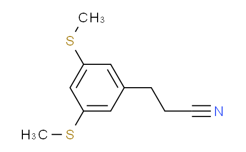 CAS No. 1806539-74-1, (3,5-Bis(methylthio)phenyl)propanenitrile