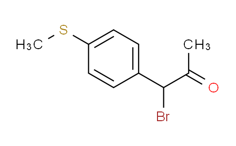 CAS No. 1806344-23-9, 1-Bromo-1-(4-(methylthio)phenyl)propan-2-one