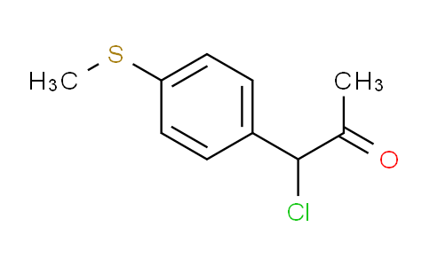CAS No. 1804501-20-9, 1-Chloro-1-(4-(methylthio)phenyl)propan-2-one