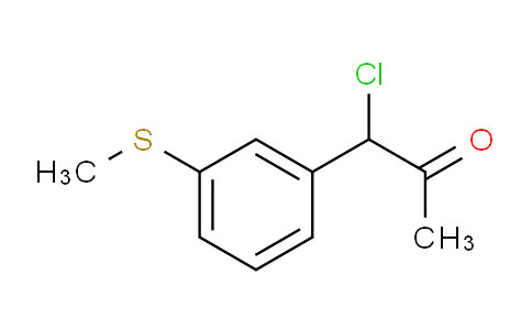 CAS No. 1804216-98-5, 1-Chloro-1-(3-(methylthio)phenyl)propan-2-one