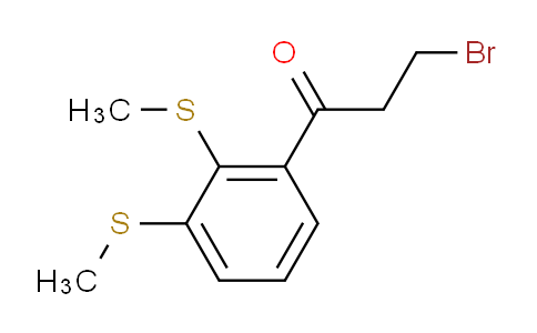 CAS No. 1806309-60-3, 1-(2,3-Bis(methylthio)phenyl)-3-bromopropan-1-one
