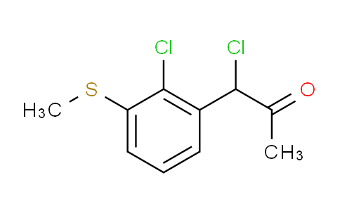 CAS No. 1806325-45-0, 1-Chloro-1-(2-chloro-3-(methylthio)phenyl)propan-2-one