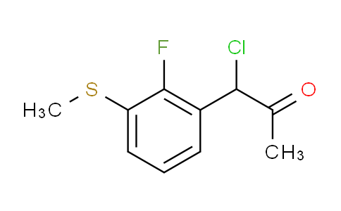 CAS No. 1806628-59-0, 1-Chloro-1-(2-fluoro-3-(methylthio)phenyl)propan-2-one