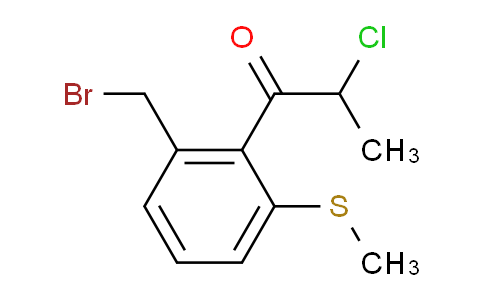 DY748667 | 1806538-04-4 | 1-(2-(Bromomethyl)-6-(methylthio)phenyl)-2-chloropropan-1-one