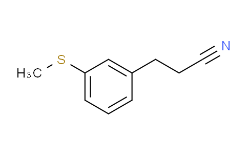 CAS No. 1804037-68-0, (3-(Methylthio)phenyl)propanenitrile