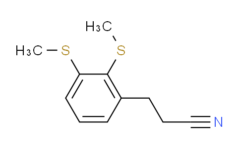 CAS No. 1804205-68-2, (2,3-Bis(methylthio)phenyl)propanenitrile