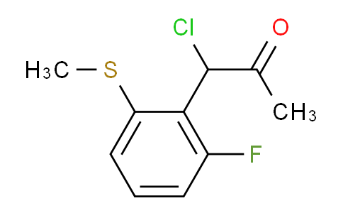 CAS No. 1806401-40-0, 1-Chloro-1-(2-fluoro-6-(methylthio)phenyl)propan-2-one