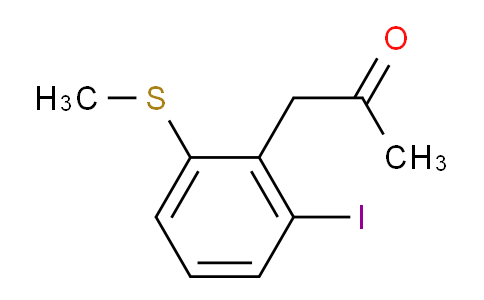 CAS No. 1806494-62-1, 1-(2-Iodo-6-(methylthio)phenyl)propan-2-one