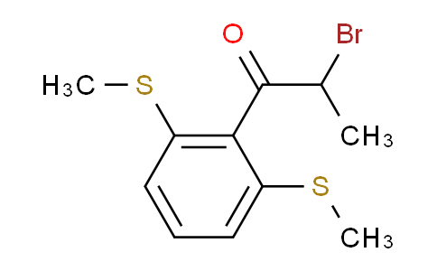 CAS No. 1806366-66-4, 1-(2,6-Bis(methylthio)phenyl)-2-bromopropan-1-one