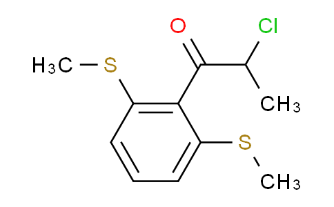 CAS No. 1807080-30-3, 1-(2,6-Bis(methylthio)phenyl)-2-chloropropan-1-one