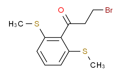 CAS No. 1804221-34-8, 1-(2,6-Bis(methylthio)phenyl)-3-bromopropan-1-one