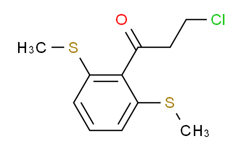 CAS No. 1804036-67-6, 1-(2,6-Bis(methylthio)phenyl)-3-chloropropan-1-one