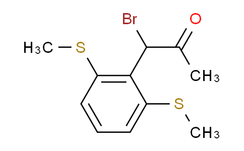 CAS No. 1807080-43-8, 1-(2,6-Bis(methylthio)phenyl)-1-bromopropan-2-one