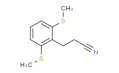 CAS No. 1806407-10-2, (2,6-Bis(methylthio)phenyl)propanenitrile