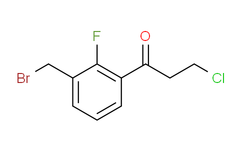 CAS No. 1803881-31-3, 1-(3-(Bromomethyl)-2-fluorophenyl)-3-chloropropan-1-one