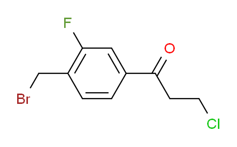 CAS No. 1804163-74-3, 1-(4-(Bromomethyl)-3-fluorophenyl)-3-chloropropan-1-one