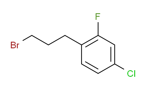 CAS No. 1057679-10-3, 1-(3-Bromopropyl)-4-chloro-2-fluorobenzene