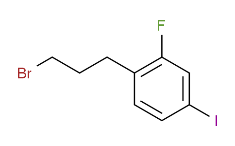 CAS No. 1806616-36-3, 1-(3-Bromopropyl)-2-fluoro-4-iodobenzene