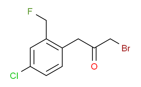 CAS No. 1806392-07-3, 1-Bromo-3-(4-chloro-2-(fluoromethyl)phenyl)propan-2-one