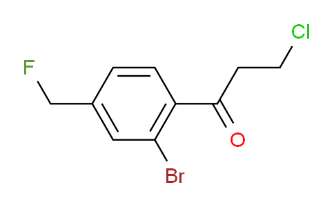 CAS No. 1806470-57-4, 1-(2-Bromo-4-(fluoromethyl)phenyl)-3-chloropropan-1-one