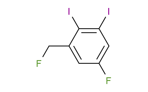 CAS No. 1804517-61-0, 1,2-Diiodo-5-fluoro-3-(fluoromethyl)benzene