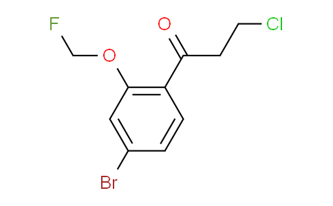 CAS No. 1805884-24-5, 1-(4-Bromo-2-(fluoromethoxy)phenyl)-3-chloropropan-1-one