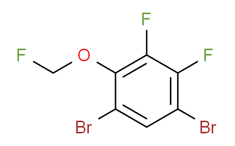 CAS No. 1803708-68-0, 1,5-Dibromo-2,3-difluoro-4-(fluoromethoxy)benzene