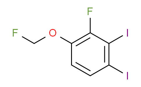 CAS No. 1803853-00-0, 1,2-Diiodo-3-fluoro-4-(fluoromethoxy)benzene