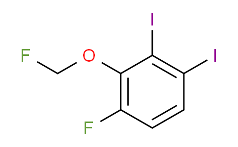 CAS No. 1804517-50-7, 1,2-Diiodo-4-fluoro-3-(fluoromethoxy)benzene