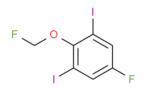 CAS No. 1805059-48-6, 1,3-Diiodo-5-fluoro-2-(fluoromethoxy)benzene