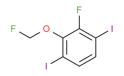 CAS No. 1804517-56-3, 1,4-Diiodo-2-fluoro-3-(fluoromethoxy)benzene