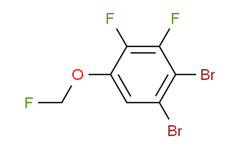 CAS No. 1805471-44-6, 1,2-Dibromo-3,4-difluoro-5-(fluoromethoxy)benzene