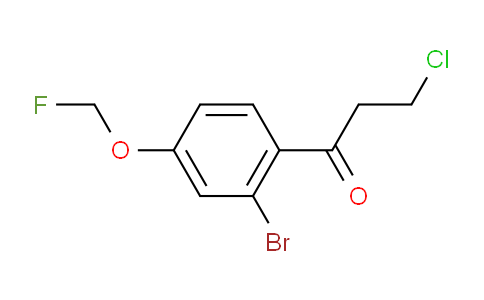 CAS No. 1804167-82-5, 1-(2-Bromo-4-(fluoromethoxy)phenyl)-3-chloropropan-1-one